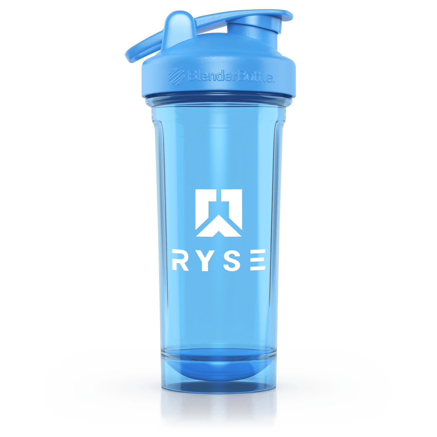 RYSE x Blender Bottle Blue Clear / Box Logo (28oz) - RYSE Supplements