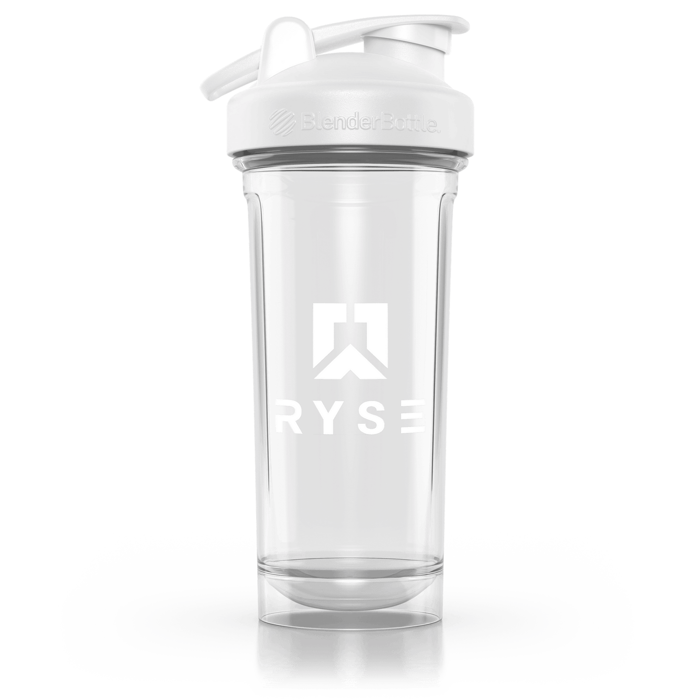 RYSE x Blender Bottle White Clear / Box Logo (28oz) - RYSE Supplements