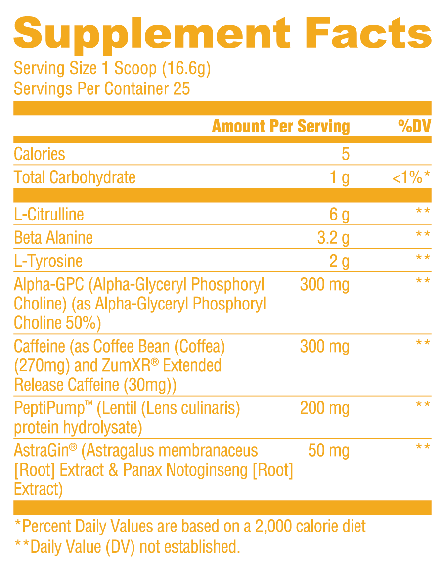 Loaded Pre Max Orange Cream - RYSE Supplements