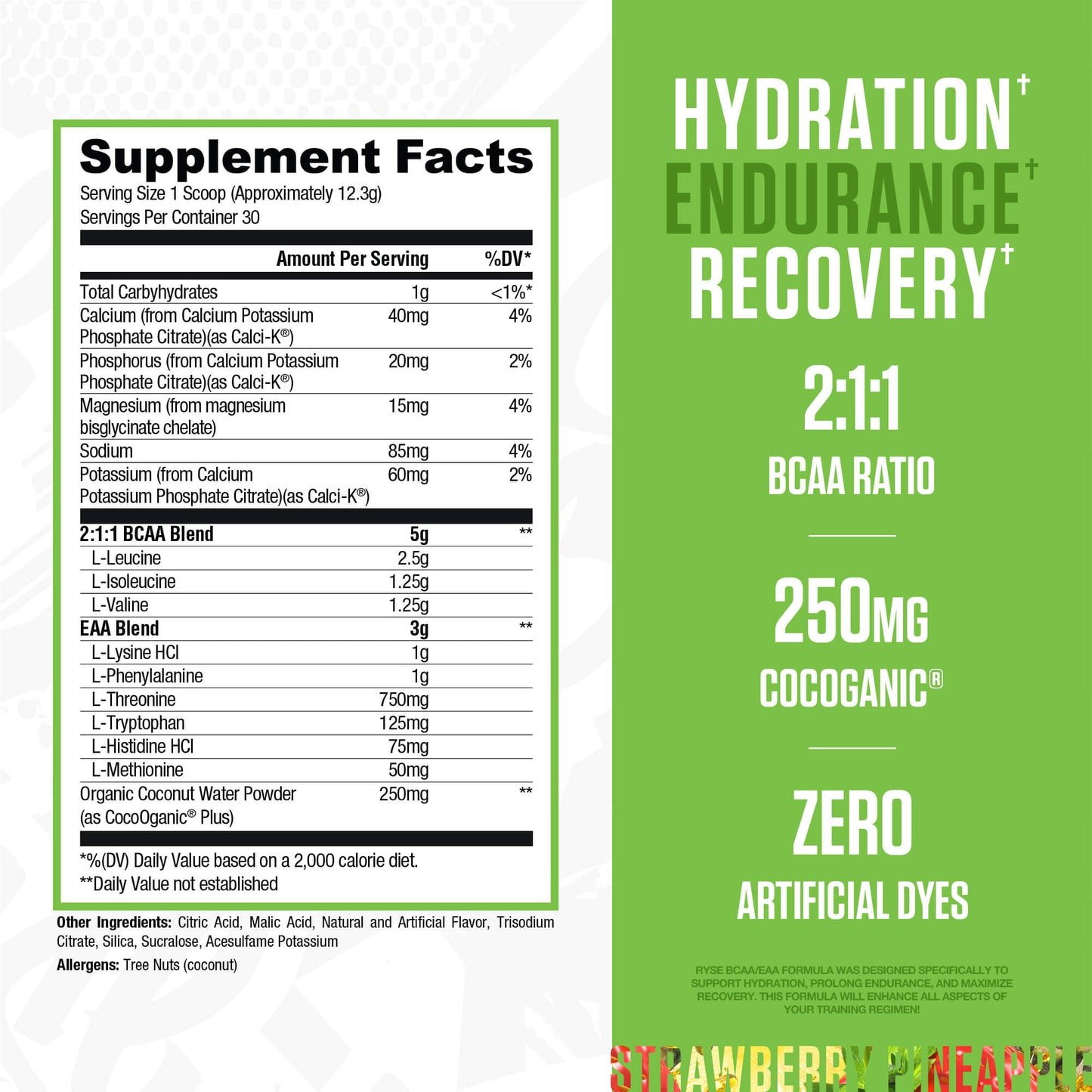BCAA + EAA Strawberry Pineapple - RYSE Supplements