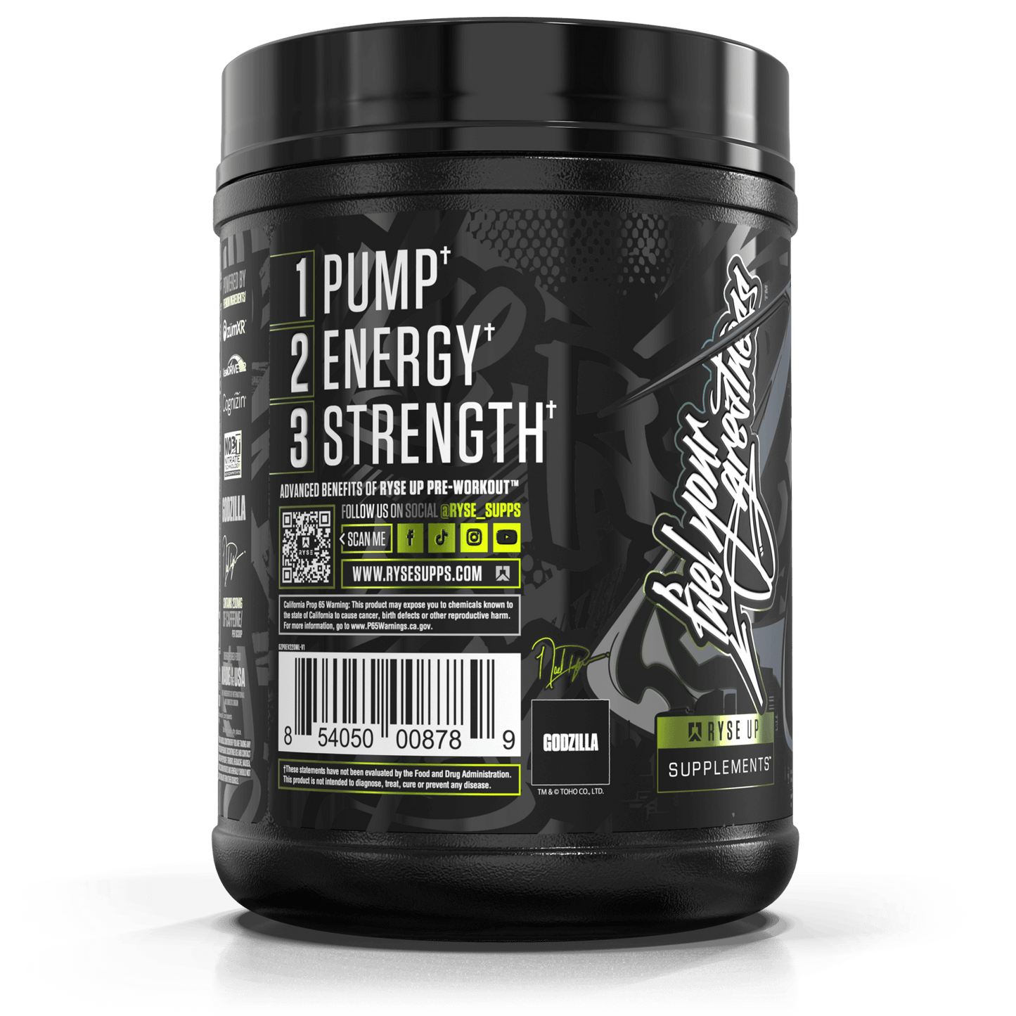Godzilla Pre-Workout | RYSE Supps Monsterberry Lime - RYSE Supplements