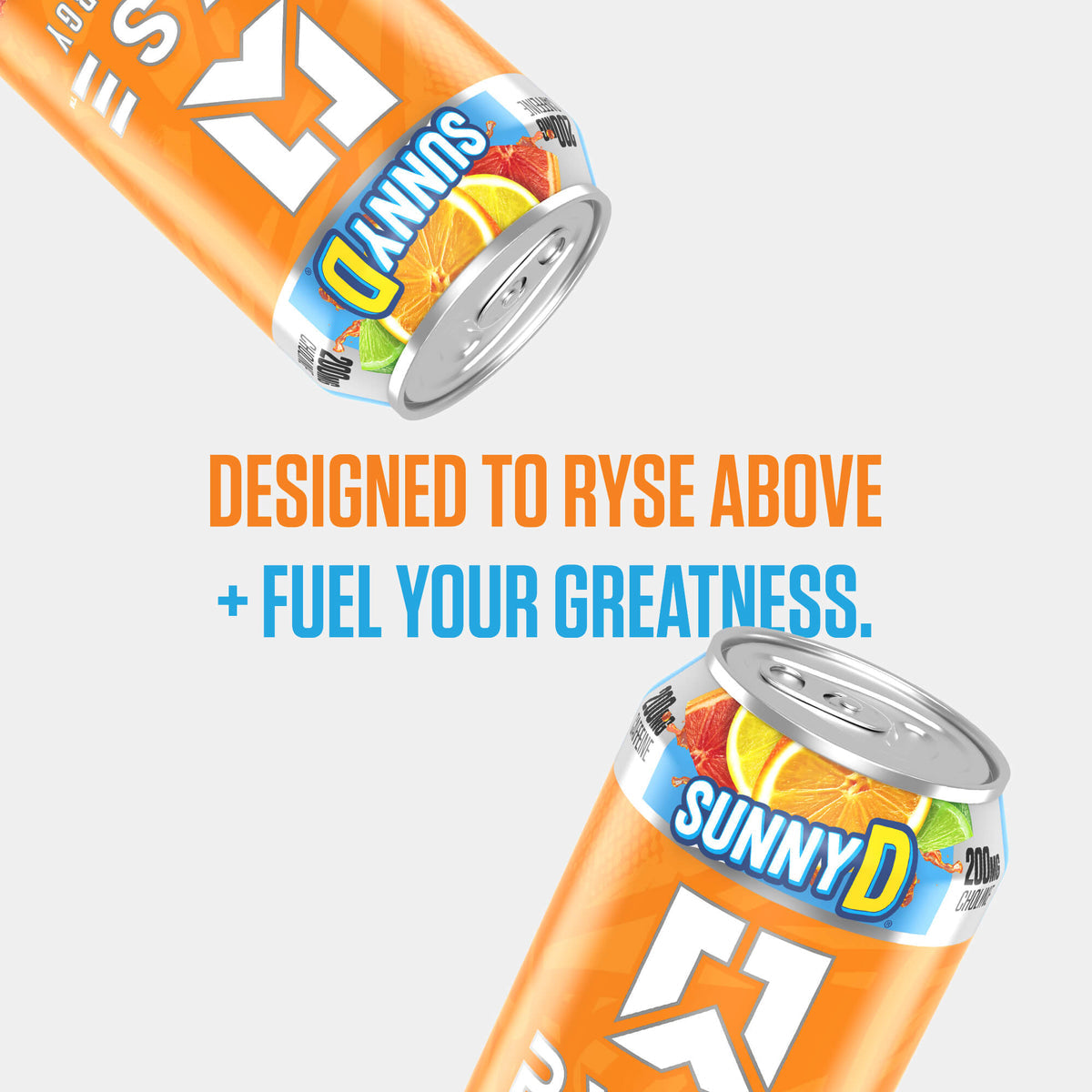 RYSE Fuel Energy Drink 16 fl oz Cans (12-Pack) SunnyD Tangy Original - RYSE Supplements