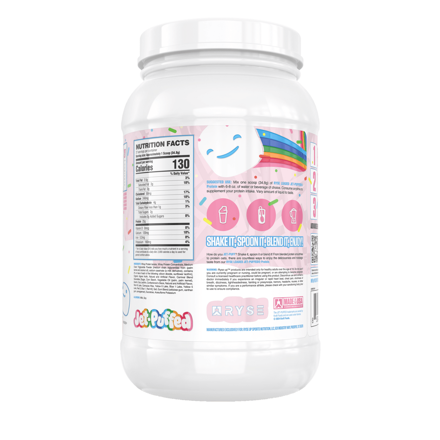 Loaded Protein Jet-Puffed™ Birthday Cake - RYSE Supplements