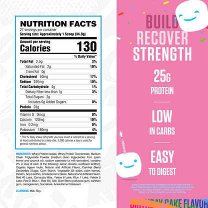 Loaded Protein Jet-Puffed™ Birthday Cake - RYSE Supplements