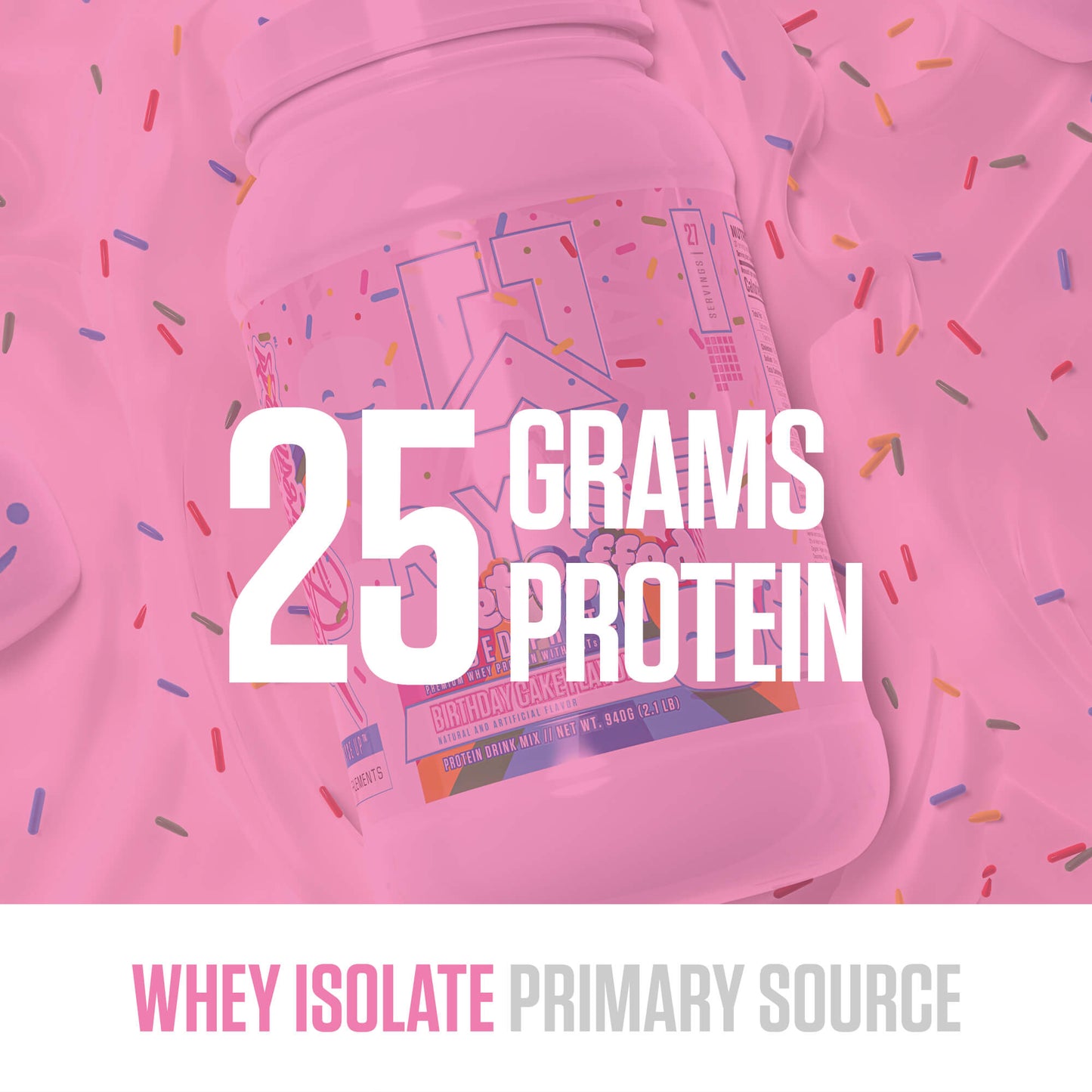 Loaded Protein Jet-Puffed™ Birthday Cake - RYSE Supplements