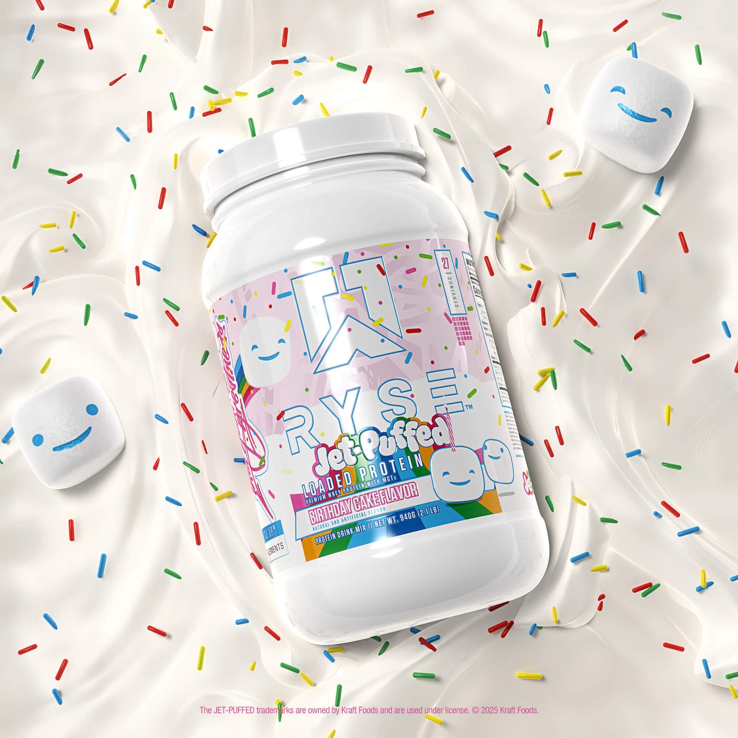 Loaded Protein Jet-Puffed™ Birthday Cake - RYSE Supplements