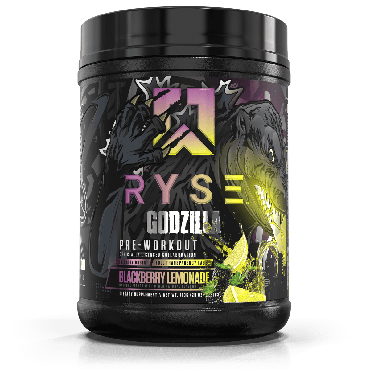 Godzilla Pre-Workout | RYSE Supps Blackberry Lemonade - RYSE Supplements