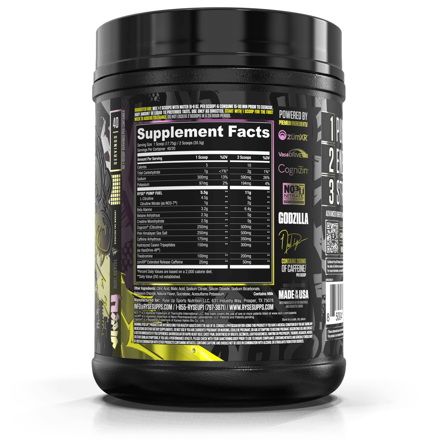 Godzilla Pre-Workout | RYSE Supps Blackberry Lemonade - RYSE Supplements