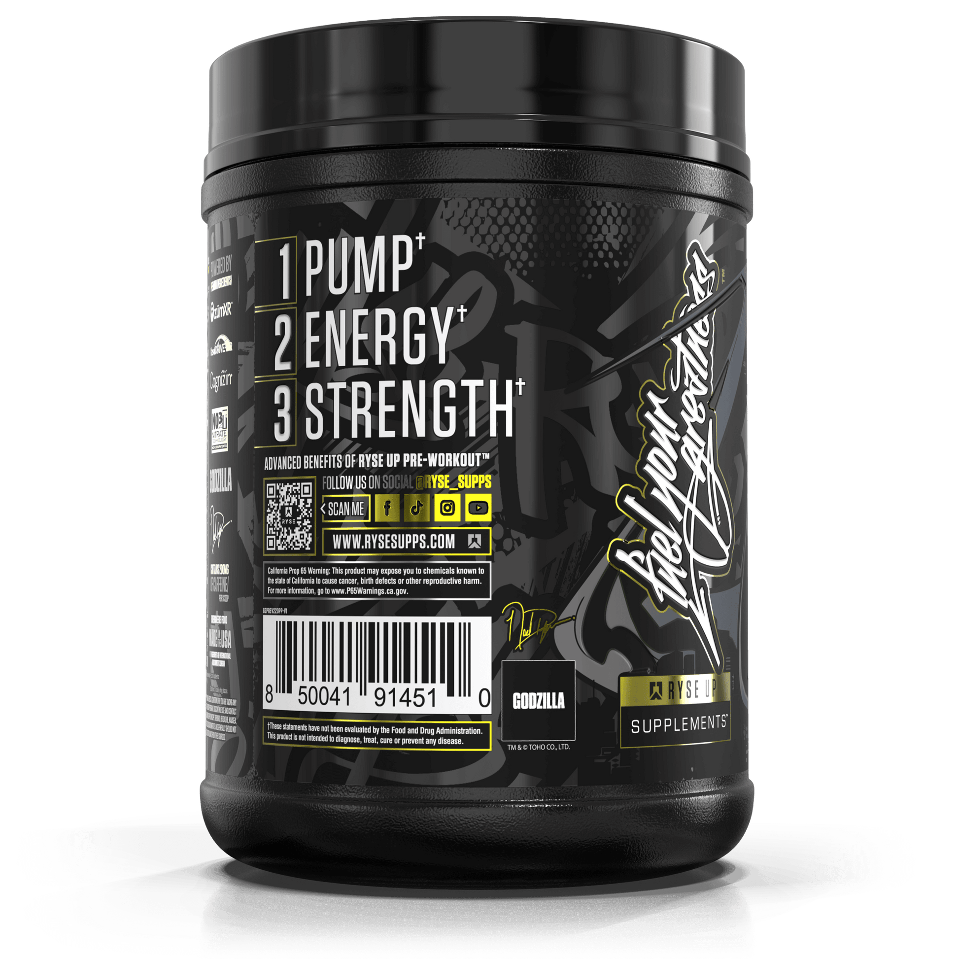 Godzilla Pre-Workout | RYSE Supps Passion Pineapple - RYSE Supplements