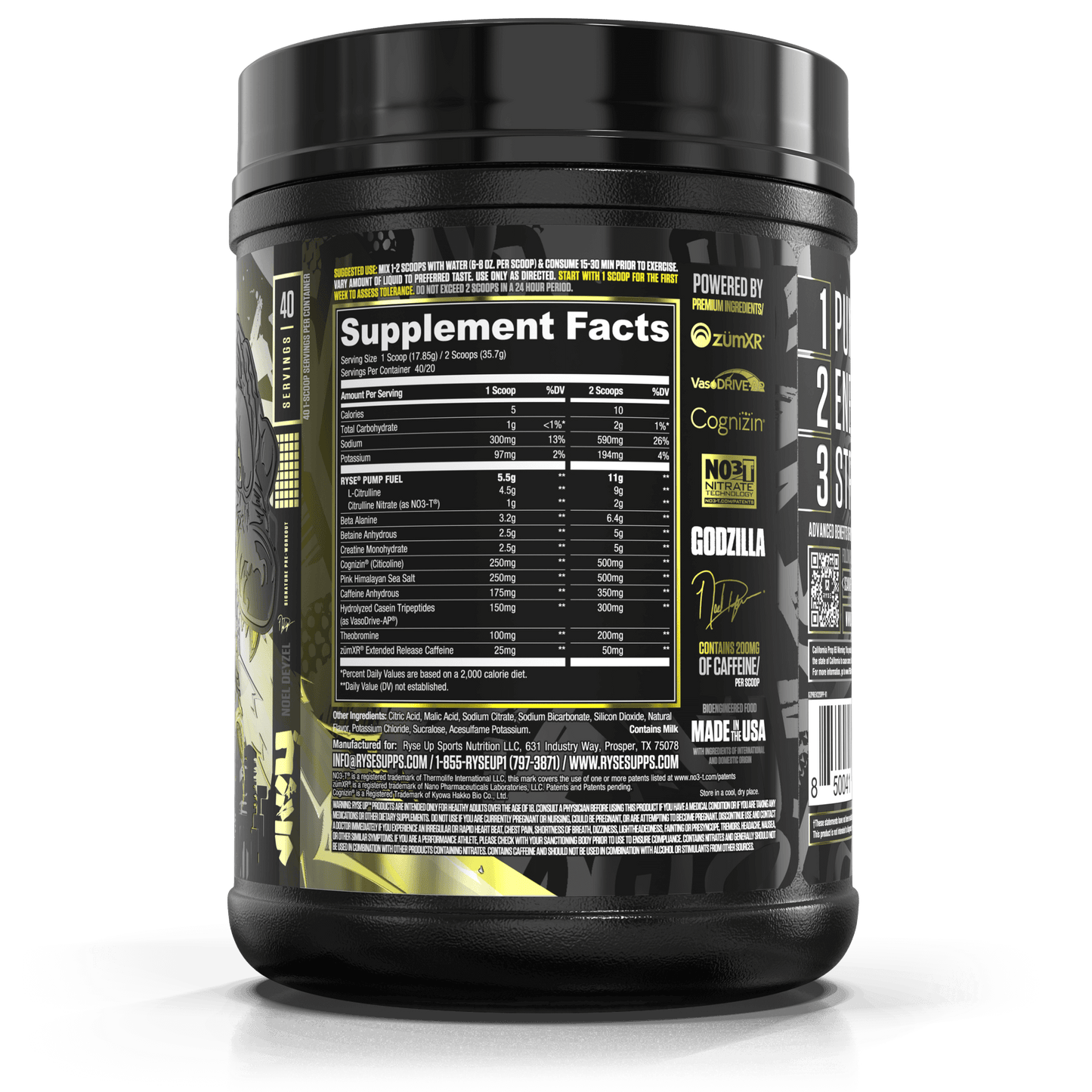 Godzilla Pre-Workout | RYSE Supps Passion Pineapple - RYSE Supplements
