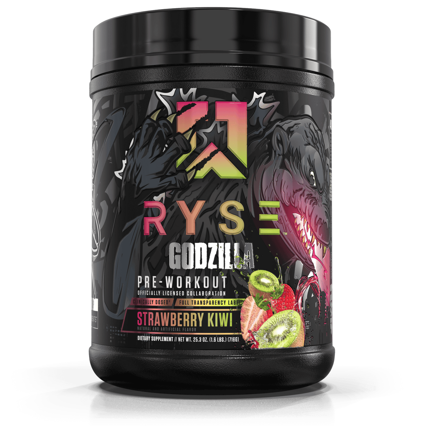 Godzilla Pre-Workout | RYSE Supps Strawberry Kiwi - RYSE Supplements