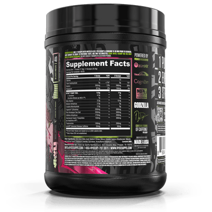 Godzilla Pre-Workout | RYSE Supps Strawberry Kiwi - RYSE Supplements