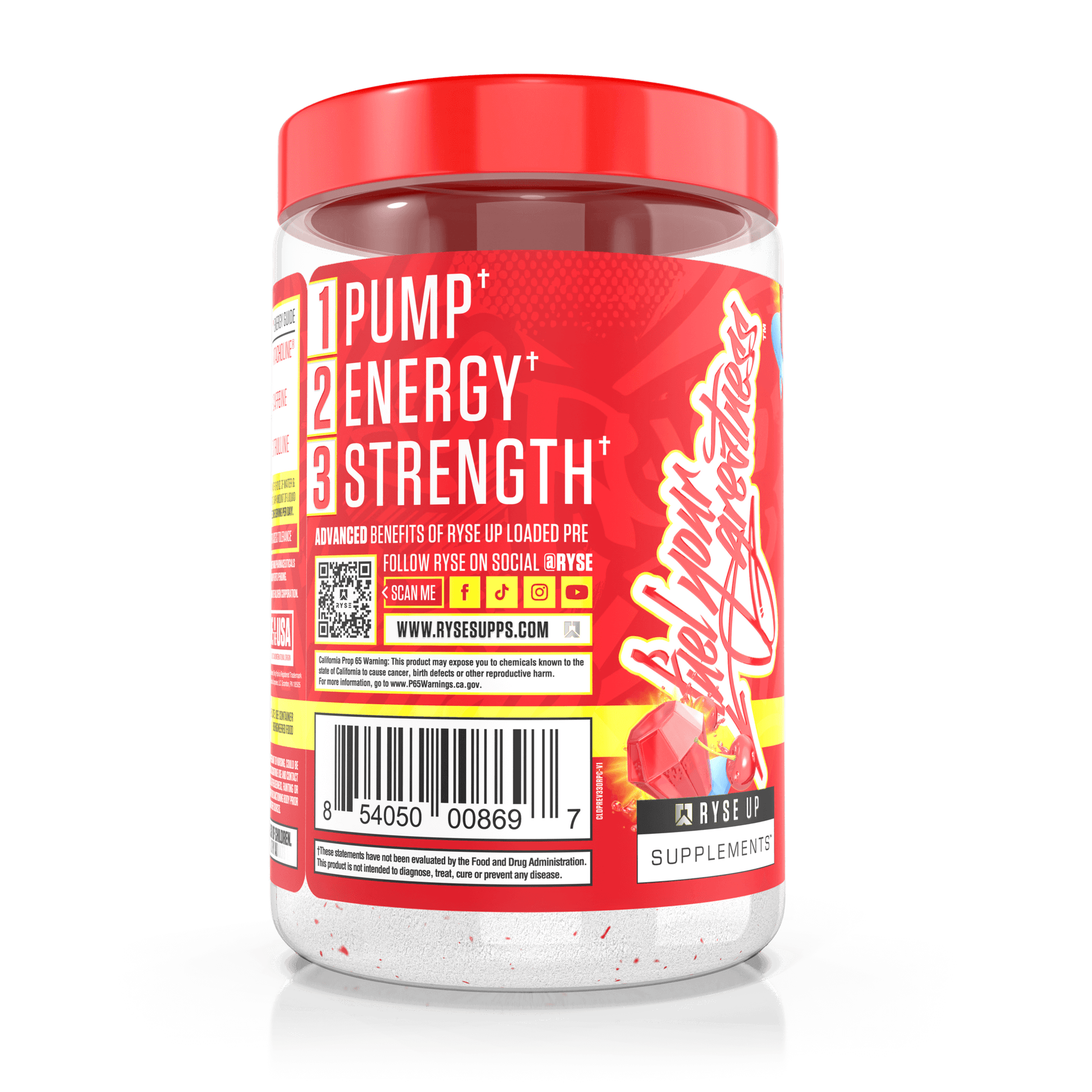 Loaded Pre Ring Pop® Cherry - RYSE Supplements