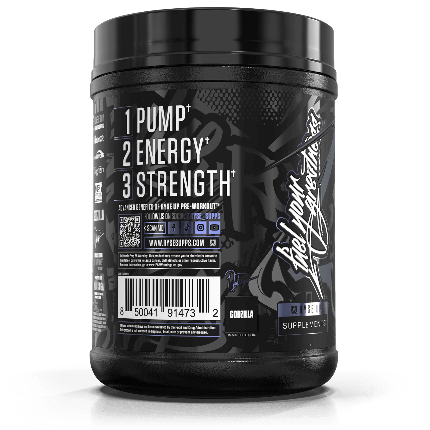 Godzilla Pre-Workout | RYSE Supps Blue Raspberry - RYSE Supplements