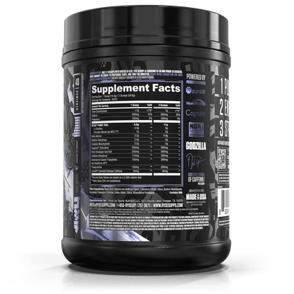 Godzilla Pre-Workout | RYSE Supps Blue Raspberry - RYSE Supplements