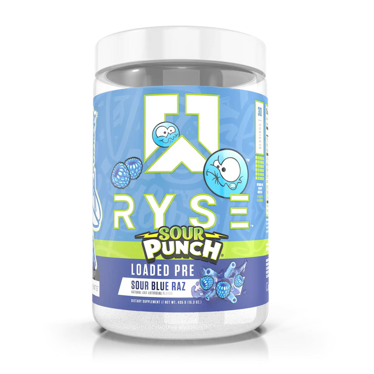 Loaded Pre Sour Punch® Sour Blue Raz - RYSE Supplements