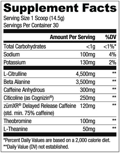 Loaded Pre Sour Punch® Sour Blue Raz - RYSE Supplements