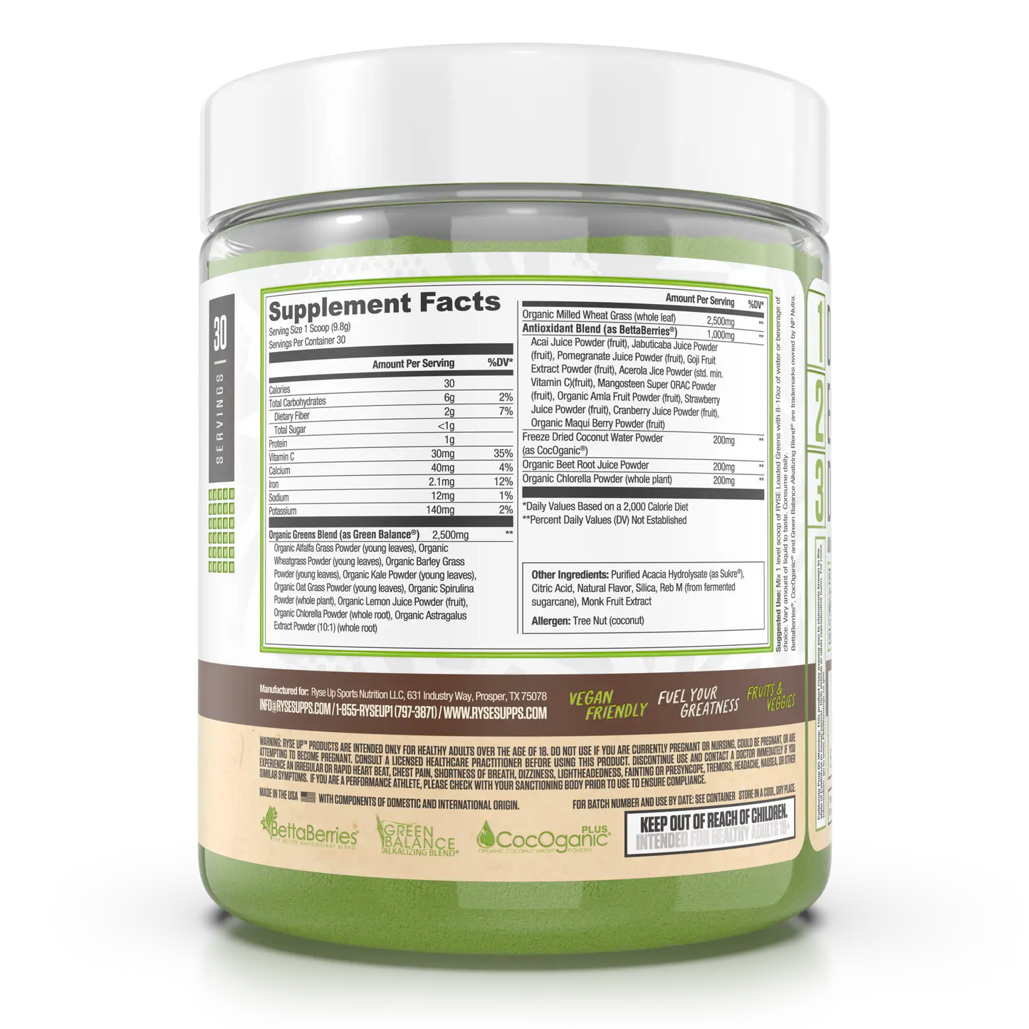 Loaded Greens Lemon Burst - RYSE Supplements