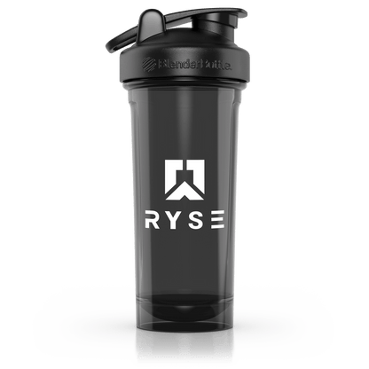 RYSE x Blender Bottle Black Clear / Box Logo (28oz) - RYSE Supplements