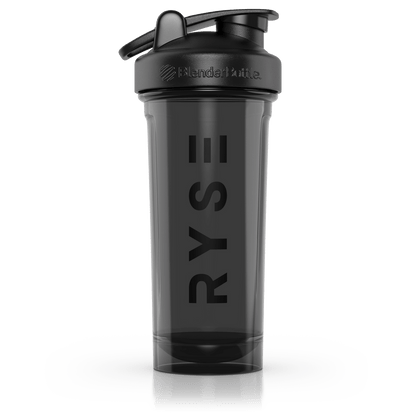 RYSE x Blender Bottle Black Clear / Vertical Logo (28oz) - RYSE Supplements