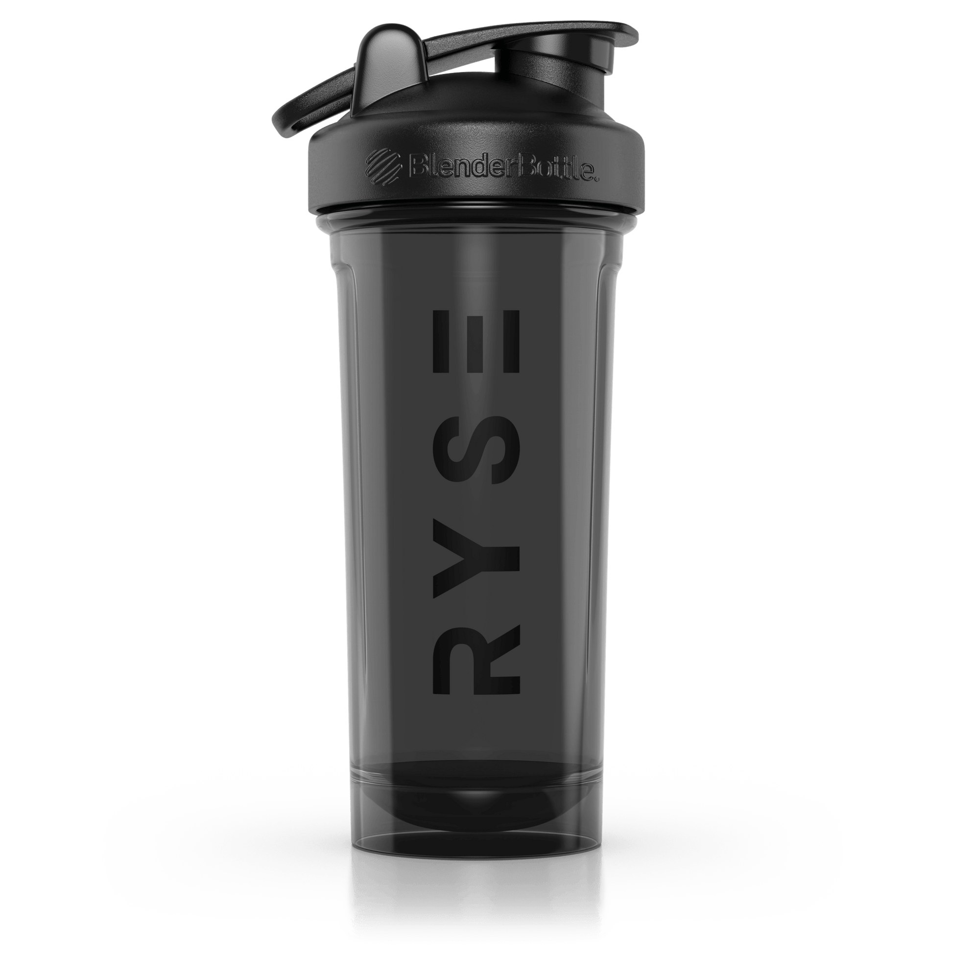 RYSE x Blender Bottle Black Clear / Vertical Logo (28oz) - RYSE Supplements