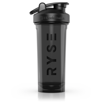 RYSE x Blender Bottle Black Clear / Vertical Logo (28oz) - RYSE Supplements
