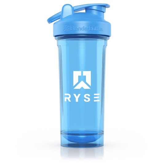RYSE x Blender Bottle Blue Clear / Box Logo (28oz) - RYSE Supplements