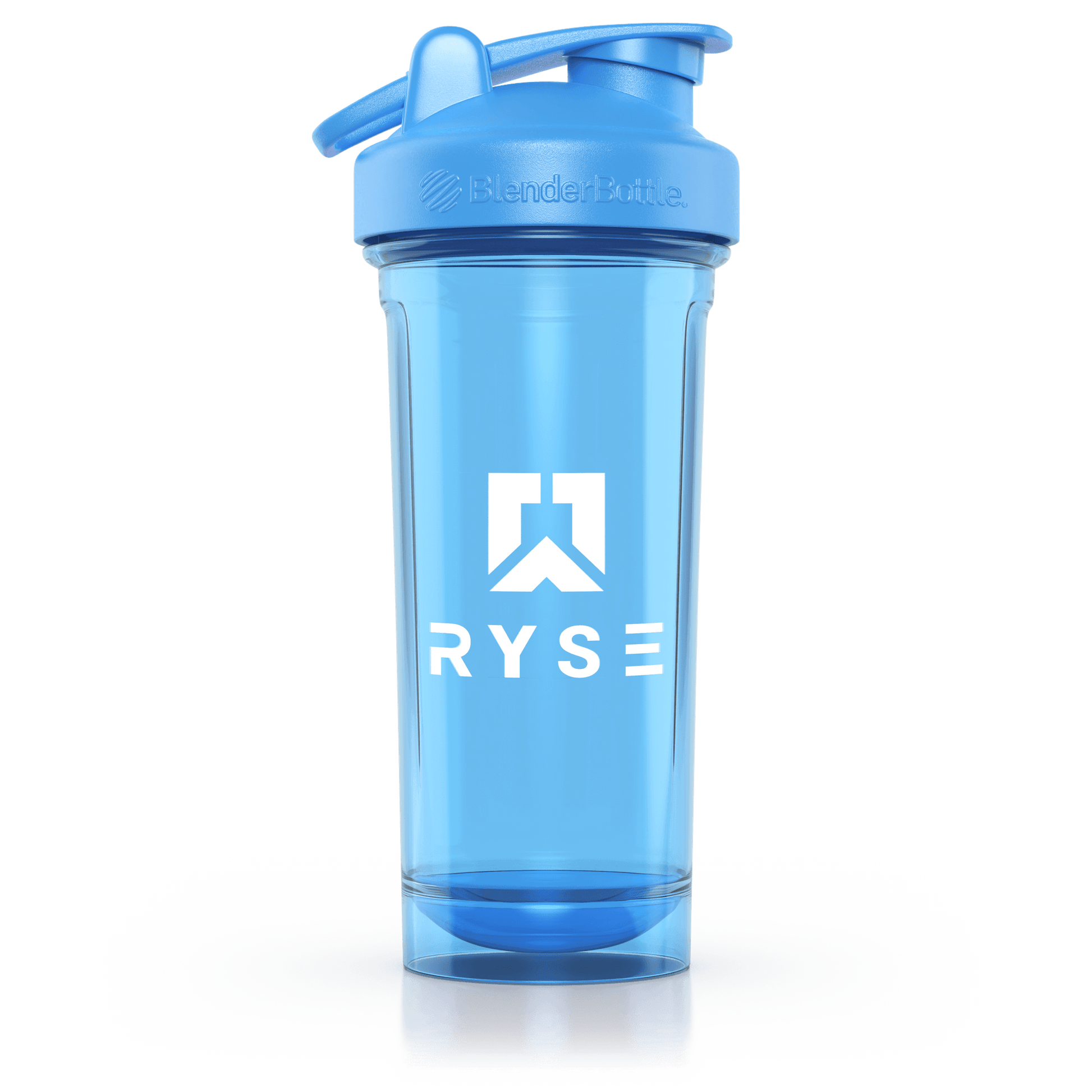 RYSE x Blender Bottle Blue Clear / Box Logo (28oz) - RYSE Supplements