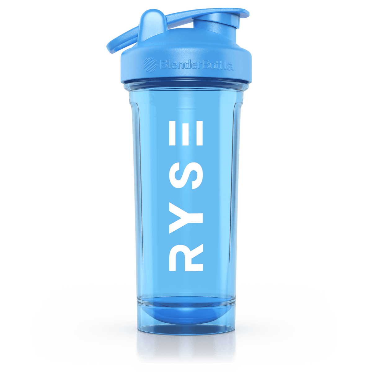 RYSE x Blender Bottle Blue Clear / Vertical Logo (28oz) - RYSE Supplements