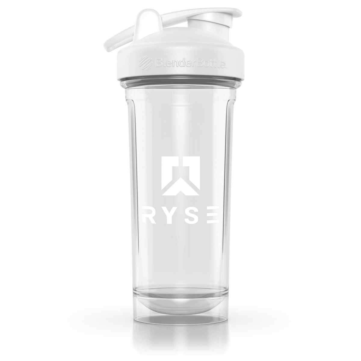RYSE x Blender Bottle White Clear / Box Logo (28oz) - RYSE Supplements