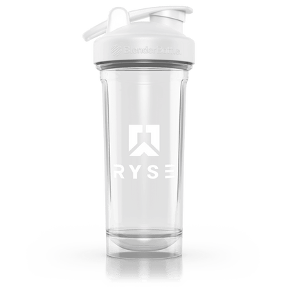 RYSE x Blender Bottle White Clear / Box Logo (28oz) - RYSE Supplements