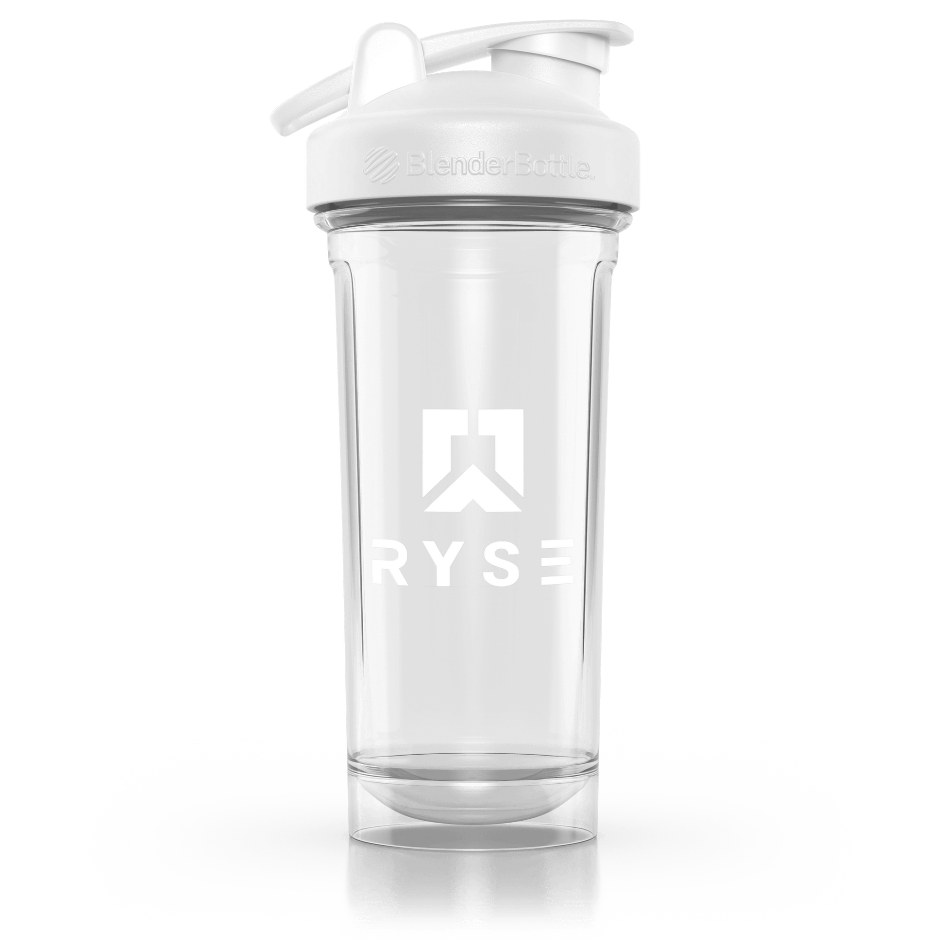 RYSE x Blender Bottle White Clear / Box Logo (28oz) - RYSE Supplements