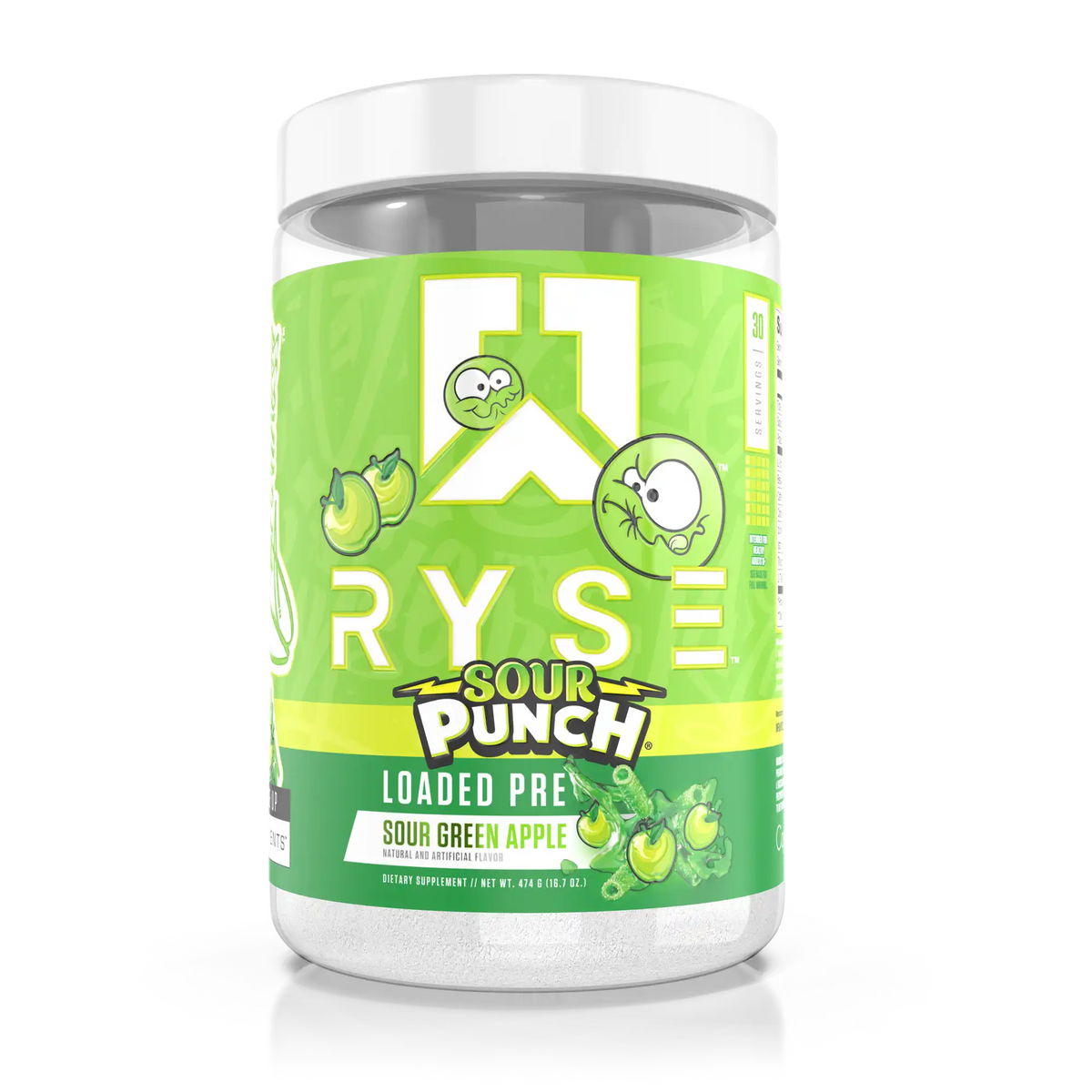 Loaded Pre Sour Punch® Sour Green Apple - RYSE Supplements