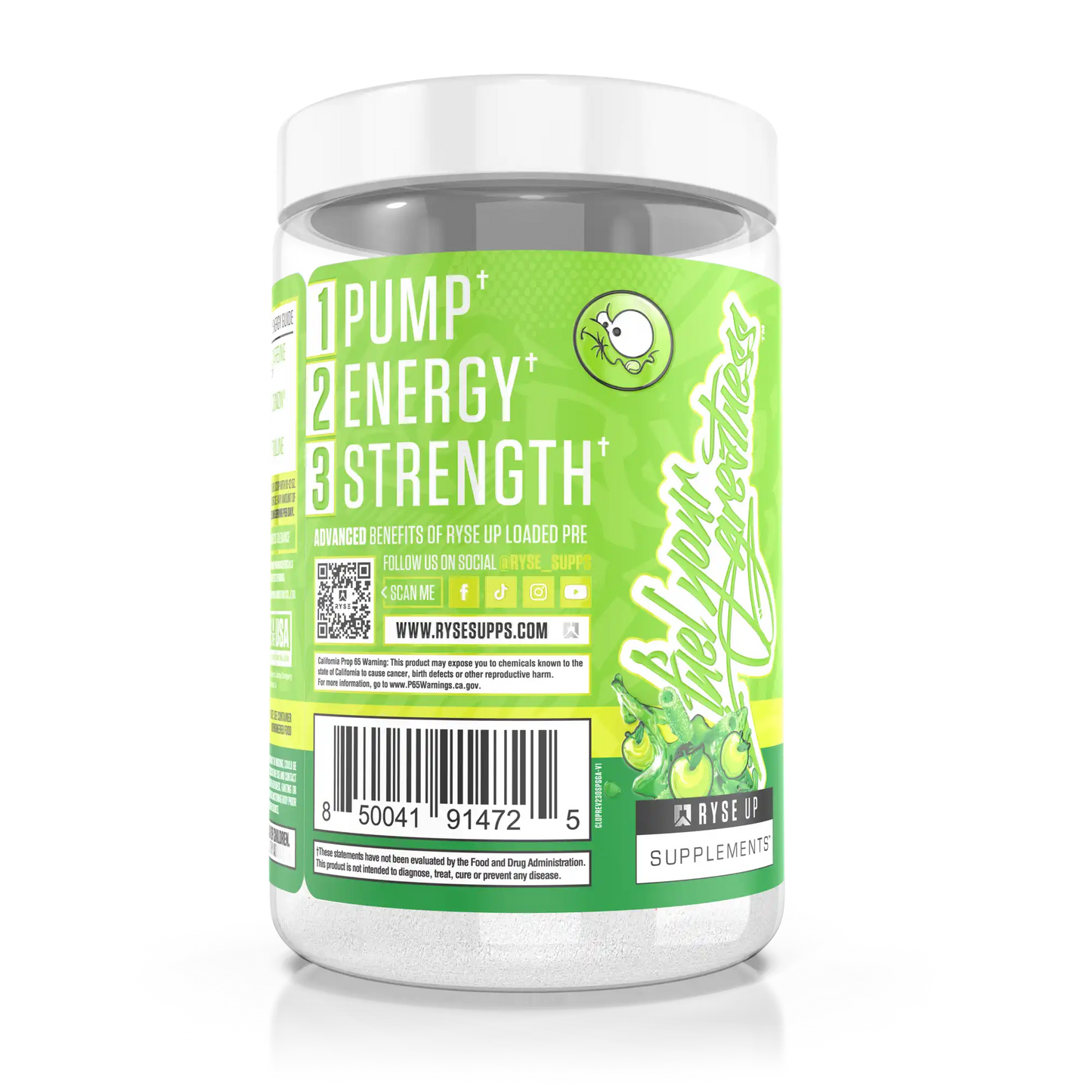 Loaded Pre Sour Punch® Sour Green Apple - RYSE Supplements