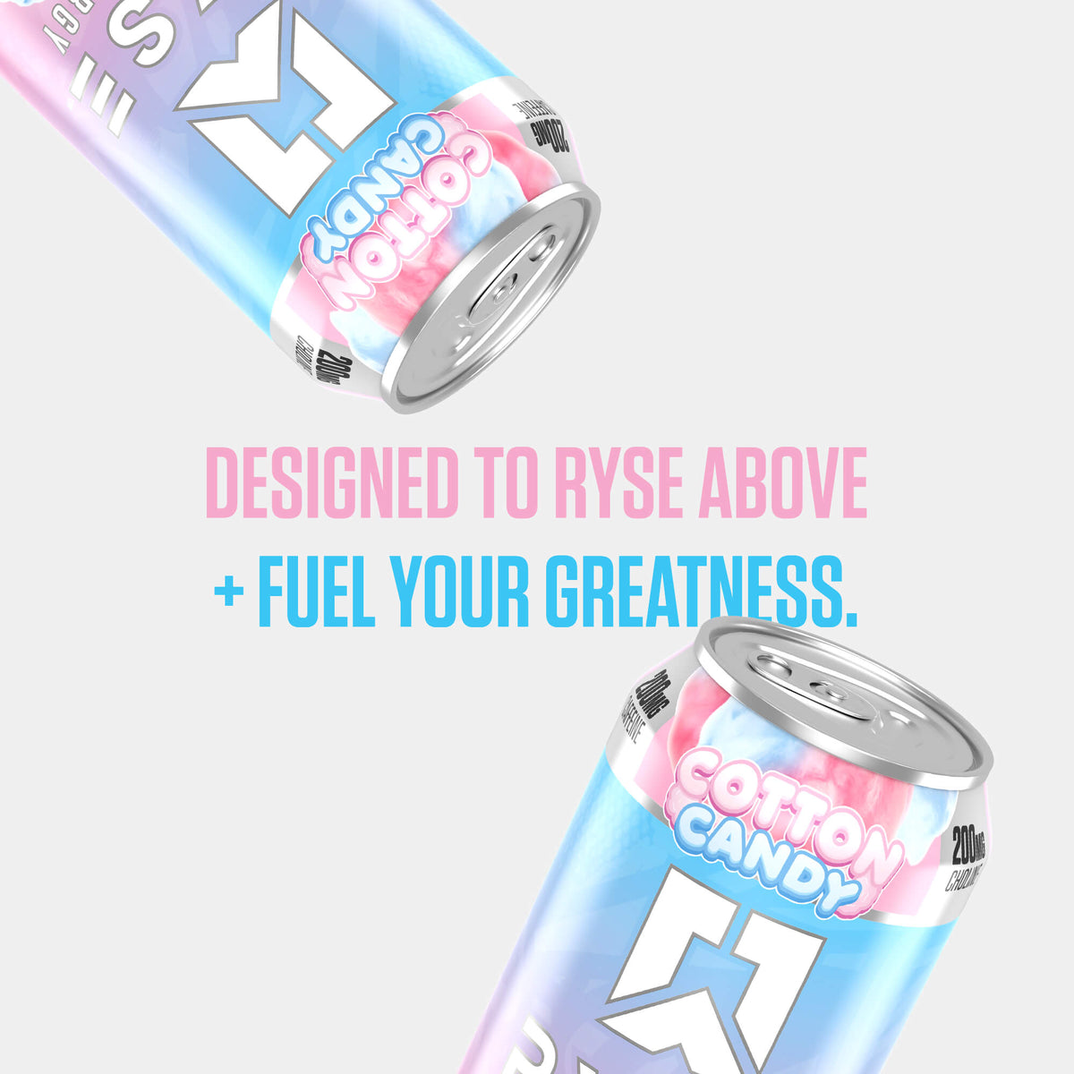 RYSE Fuel Energy Drink 16 fl oz Cans (12-Pack) Cotton Candy - RYSE Supplements