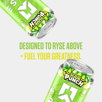 RYSE Fuel Energy Drink 16 fl oz Cans (12-Pack) Sour Punch® Sour Green Apple - RYSE Supplements