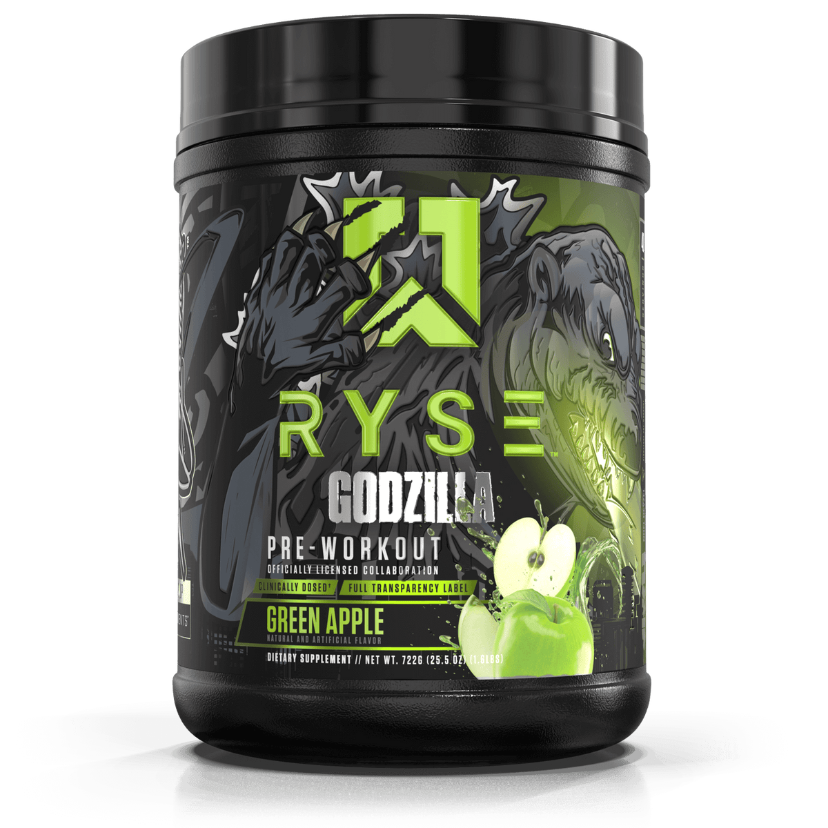 Godzilla Pre-Workout | RYSE Supps Green Apple - RYSE Supplements