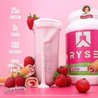 Loaded Protein Little Debbie® Strawberry Shortcake Rolls - RYSE Supplements