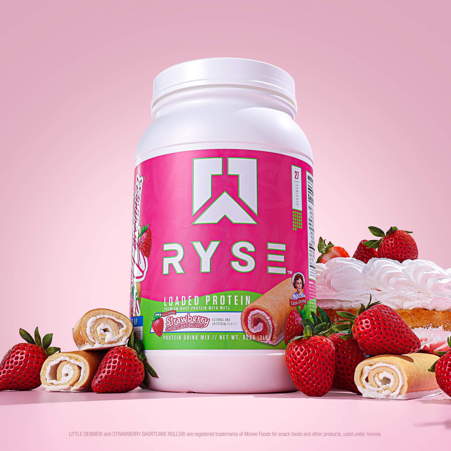 Loaded Protein Little Debbie® Strawberry Shortcake Rolls - RYSE Supplements
