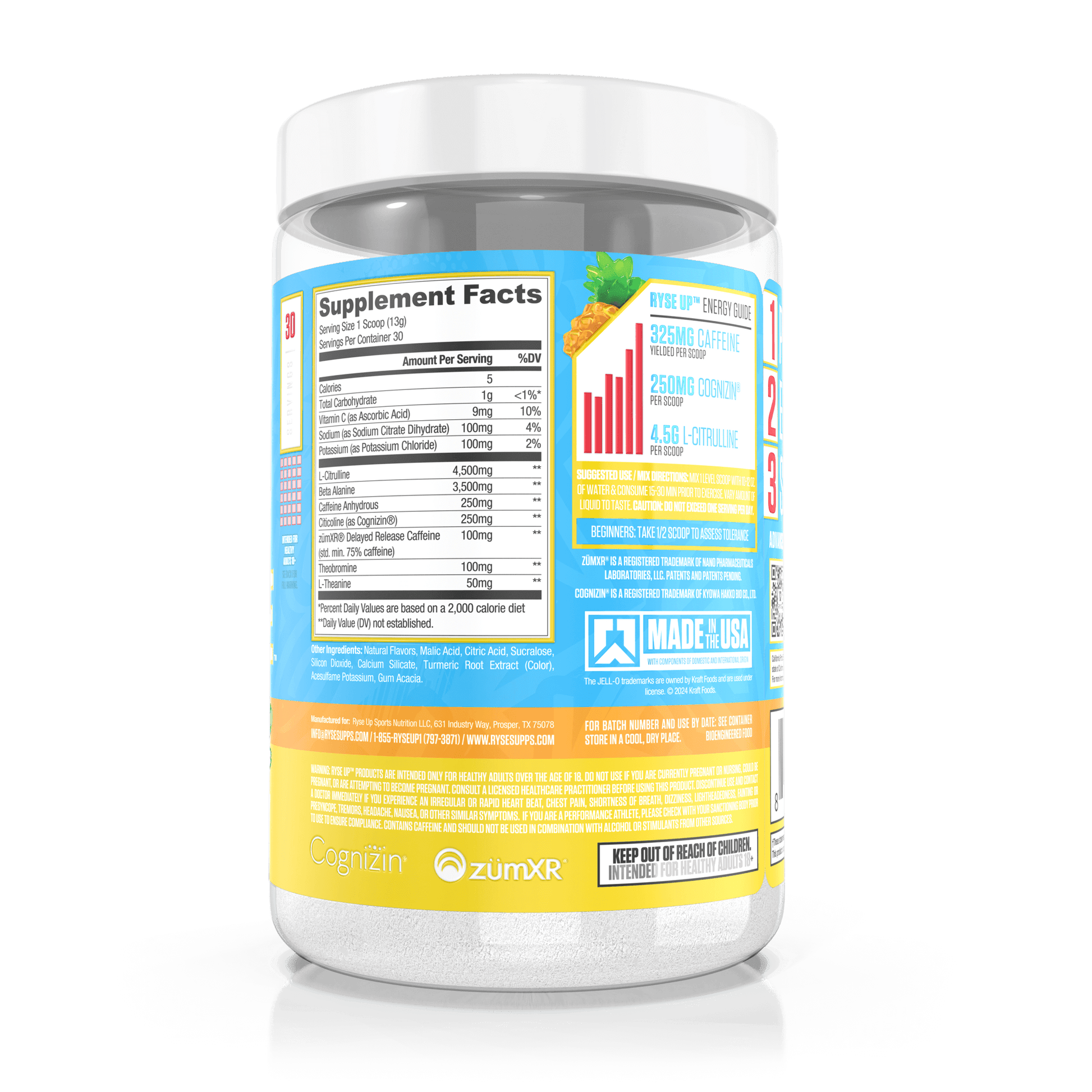 Loaded Pre Jell-O® Island Pineapple - RYSE Supplements