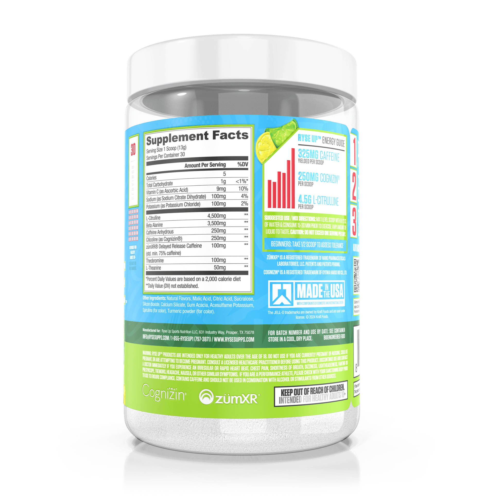 Loaded Pre Jell-O® Lemon Lime - RYSE Supplements