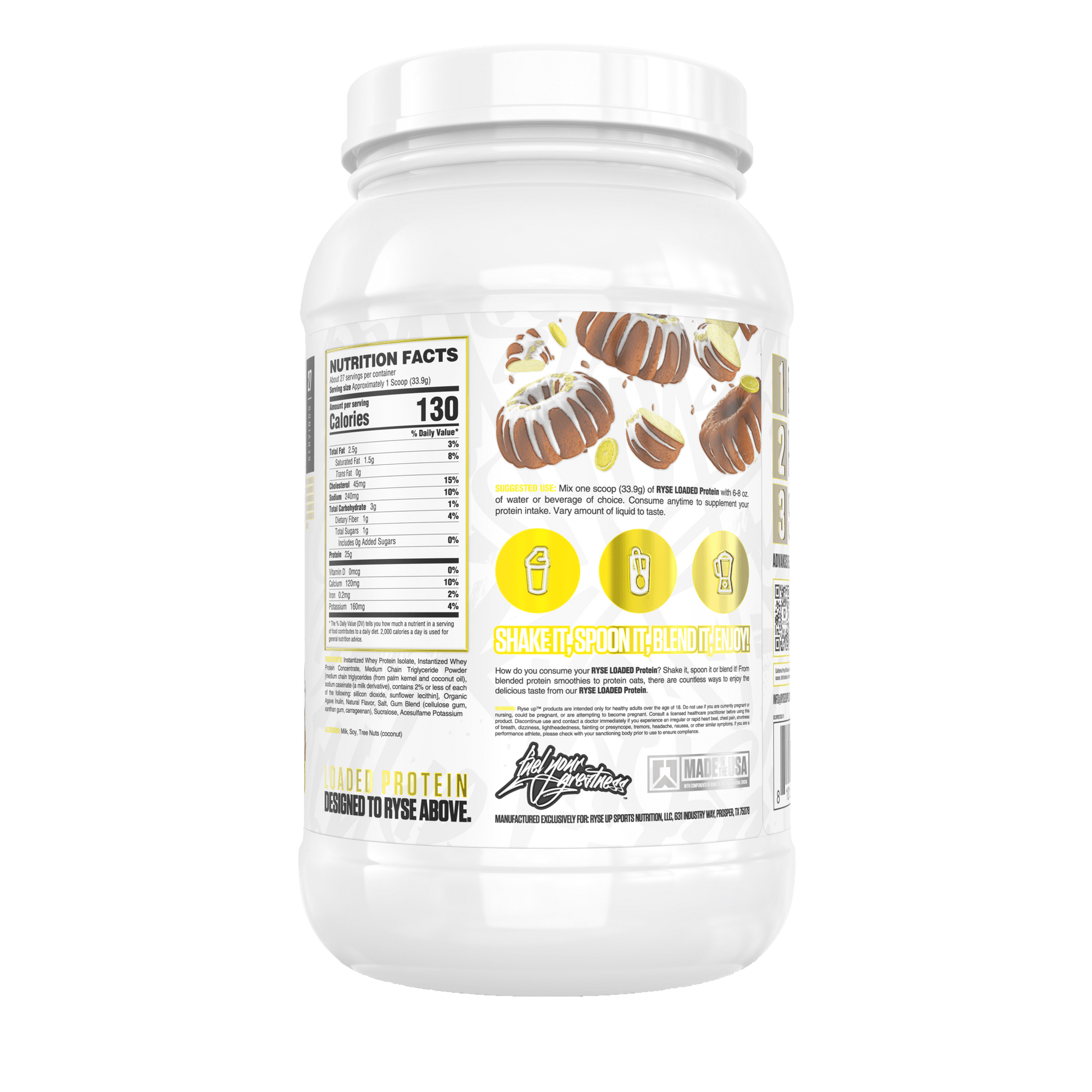 Loaded Protein Lemon Cake by Casey Kelly - RYSE Supplements