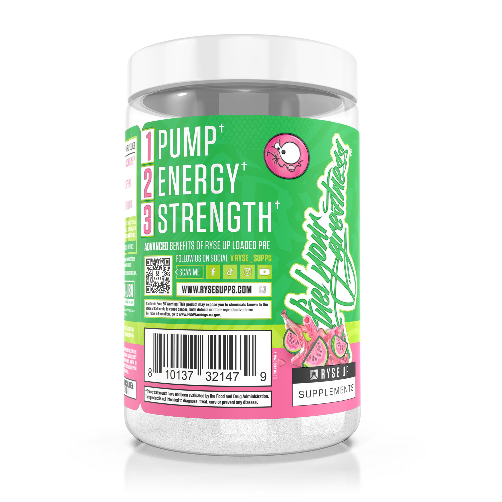 Loaded Pre Sour Punch® Sour Watermelon - RYSE Supplements