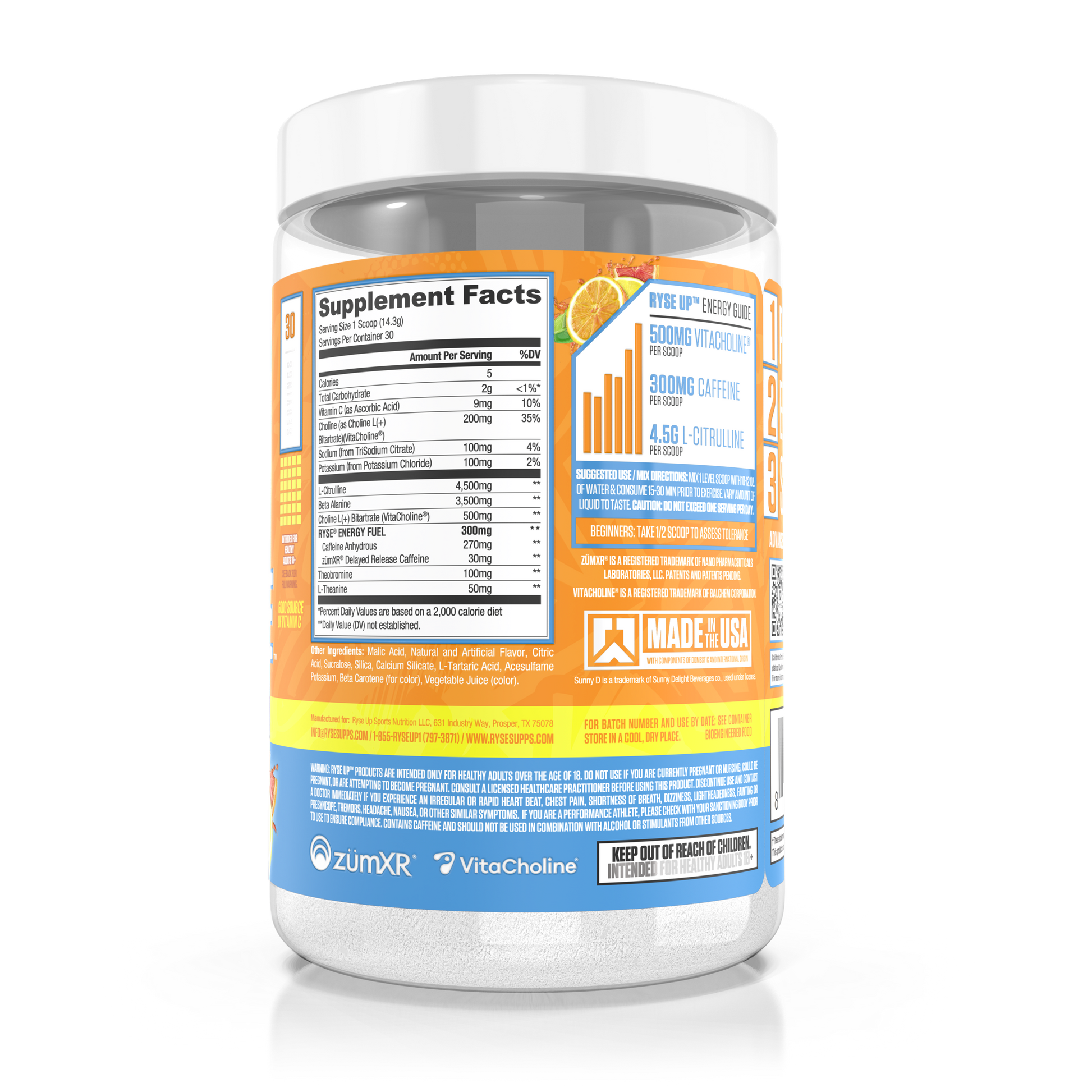 Loaded Pre SunnyD™ Tangy Original - RYSE Supplements
