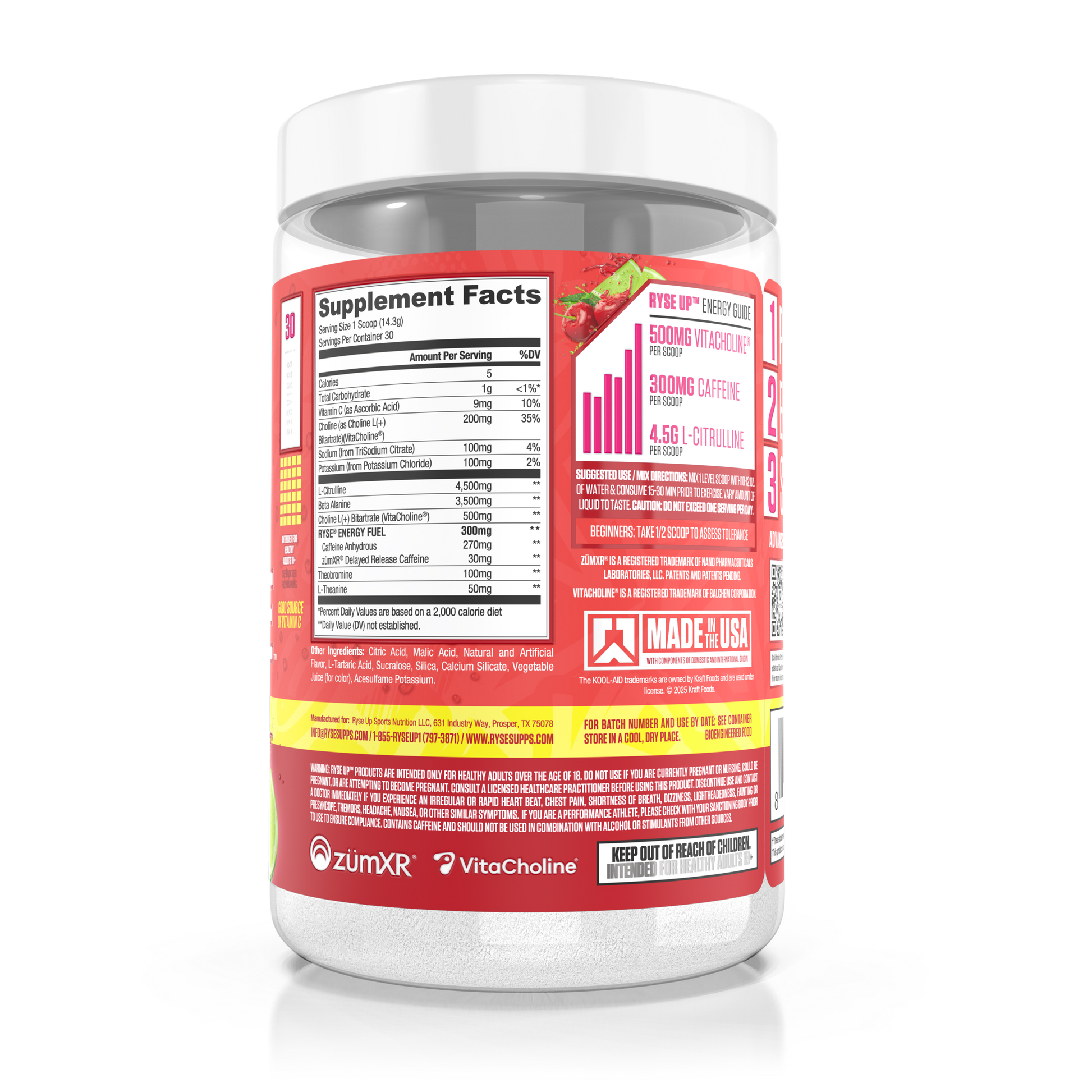 Loaded Pre Kool-Aid™ Cherry Limeade - RYSE Supplements