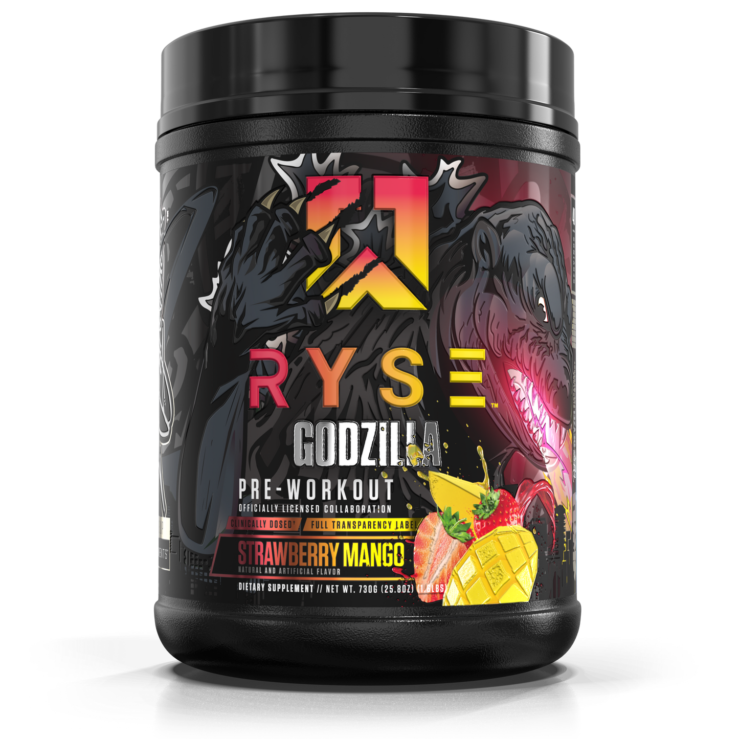 Godzilla Pre-Workout | RYSE Supps Strawberry Mango - RYSE Supplements