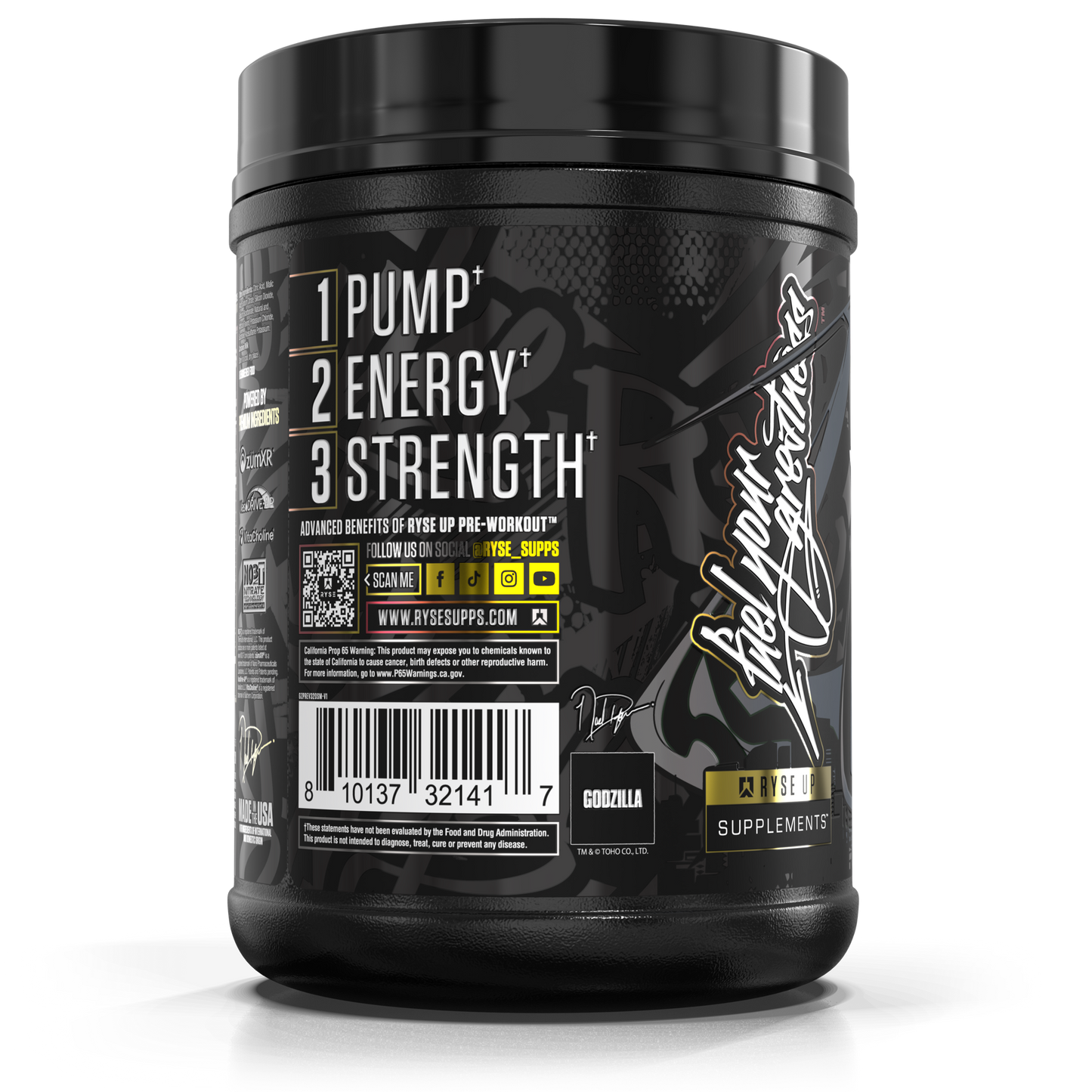 Godzilla Pre-Workout | RYSE Supps Strawberry Mango - RYSE Supplements