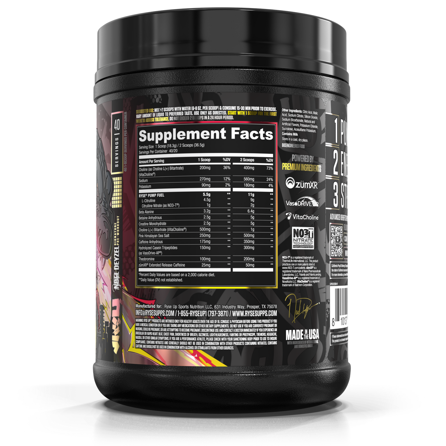 Godzilla Pre-Workout | RYSE Supps Strawberry Mango - RYSE Supplements