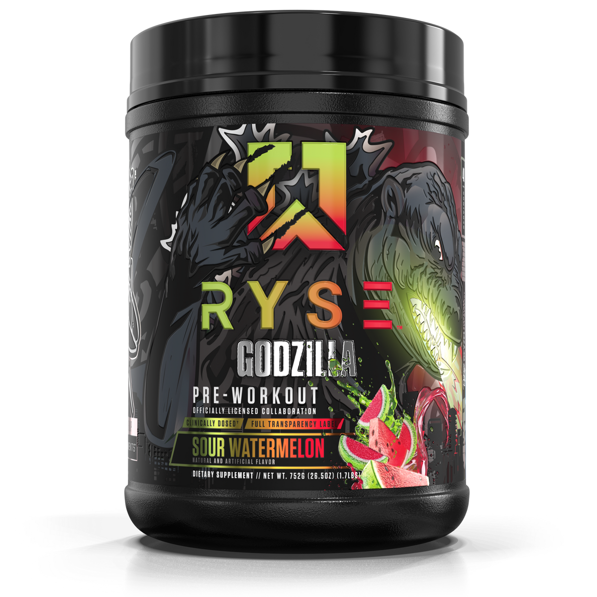 Godzilla Pre-Workout | RYSE Supps Sour Watermelon - RYSE Supplements