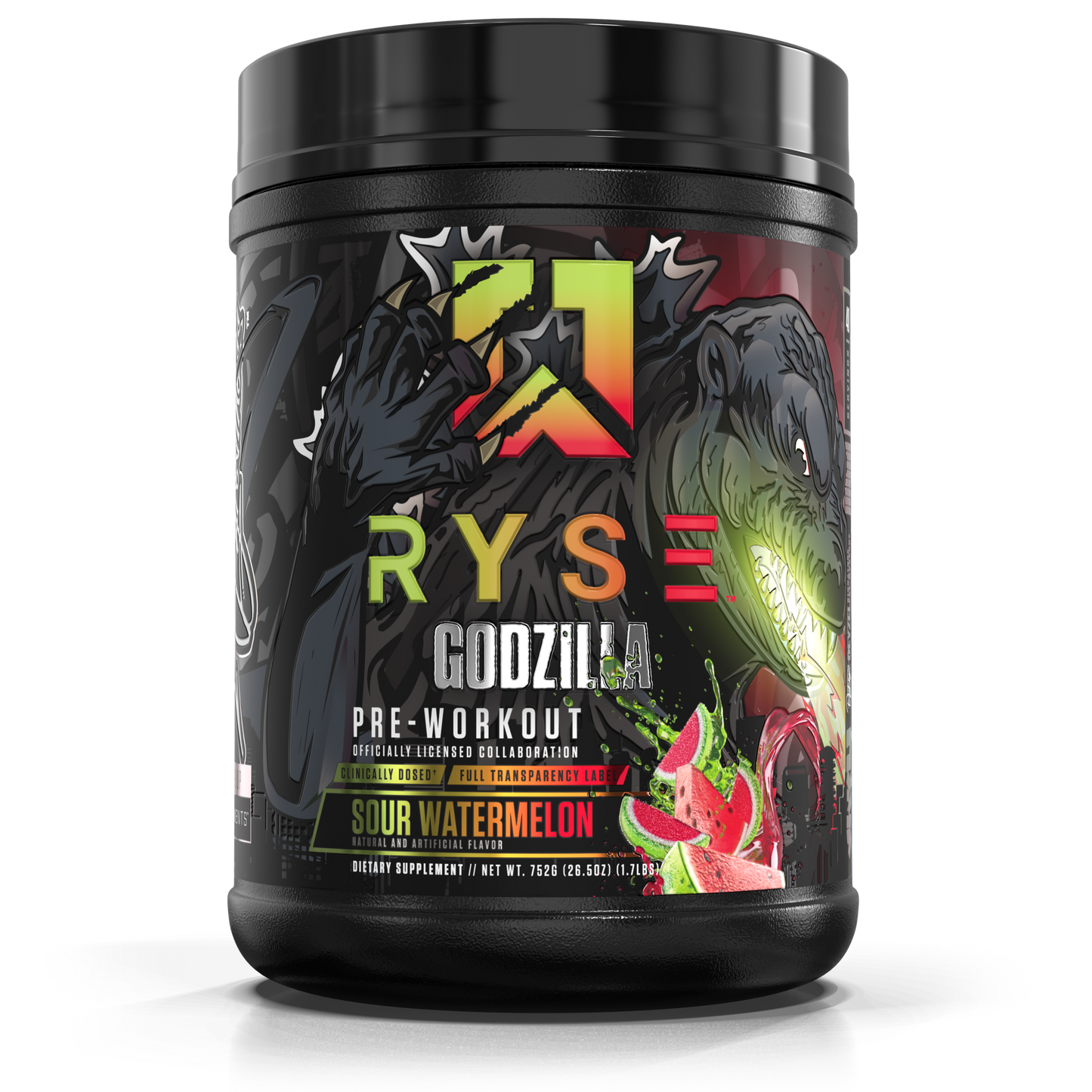 Godzilla Pre-Workout | RYSE Supps Sour Watermelon - RYSE Supplements